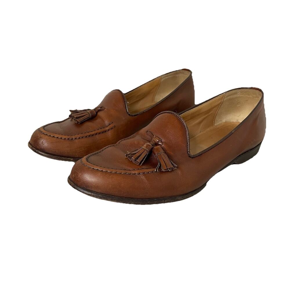 VTG Paul Stuart Tassel Loafers Brown Leather Academia Heritage Ivy League 10.5